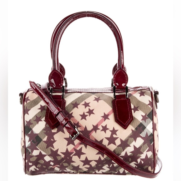 Authentic Burberry Chester Bowling Bag - Crossbody - Nova Check - Stars Pattern - Picture 8 of 10